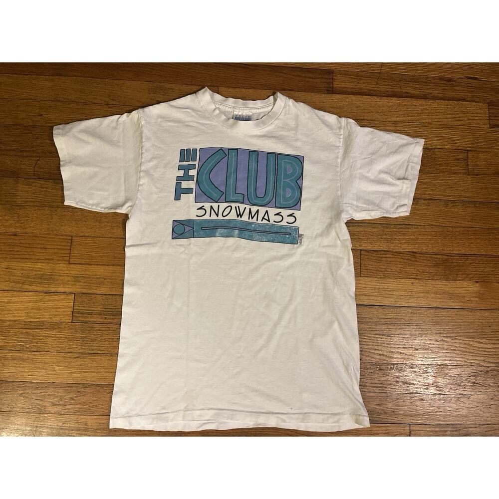 1990 Fresh Produce Skater Gorpcore Club Snowmass Tee Size Large